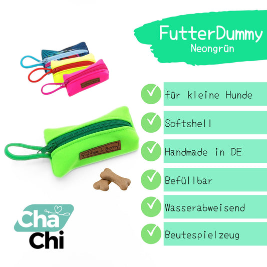 Futterdummy-Softshell-Neongruen-CharmingChihuahua