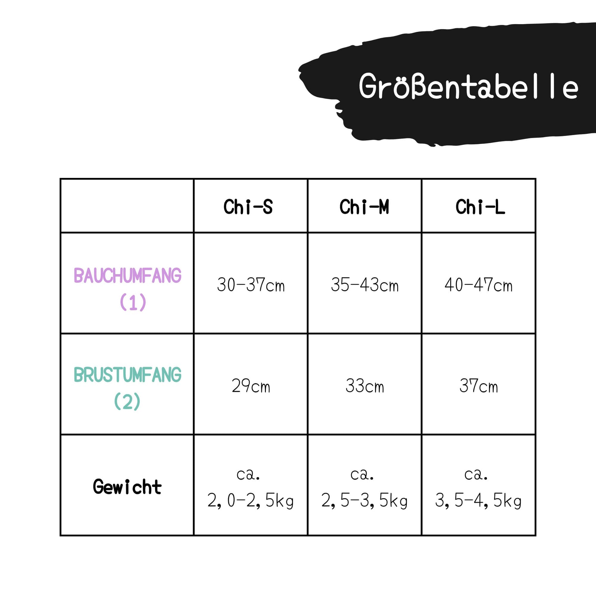 Hundegeschirr-Chow-Chow-Geschirr-Chihuahua-kleine-Hunde-Größentabelle