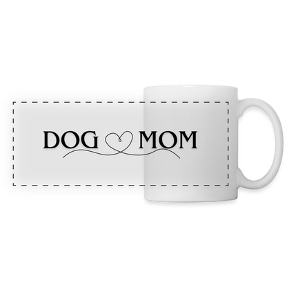 Tasse mit Spruch: Dog Mom - weiß